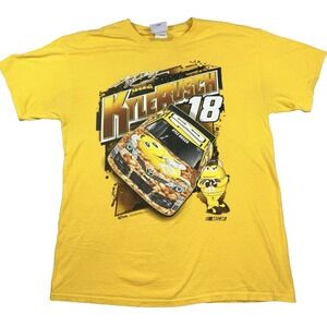 Mens Chase Authentics Kyle Busch T Shirt M&Ms Nascar Yellow 2014 Racing Large